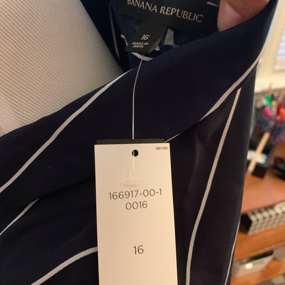 Banana Republic striped shirt dress. NWT. Sz 16 - Picture 4 of 5